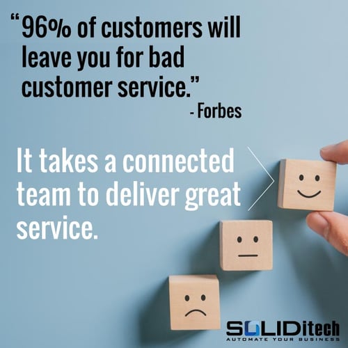 It takes a connected team to deliver great service